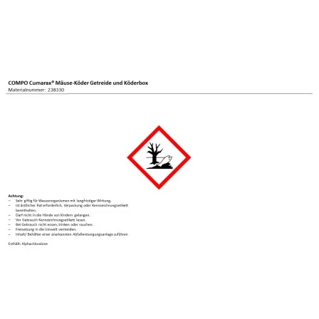 Compo Cumarax Mäuse-Köderflocken Und -box 4 Compo Cumarax Mäuse-Köderflocken Und -box – Bild 2