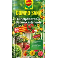 COMPO SANA Kübelpflanzen-& Balkonkastenerde, 60 L
