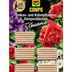 COMPO Düngestäbchen Für Balkon-& Kübelpflanzen Mit Guano, 30 Stück