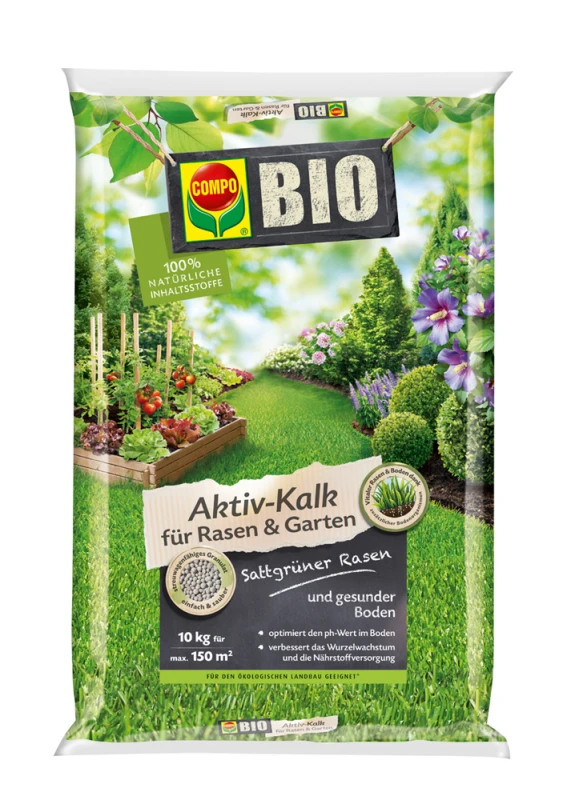 COMPO Bio-Aktiv-Kalk Für Rasen & Garten, 10 Kg 3 COMPO Bio-Aktiv-Kalk Für Rasen & Garten, 10 Kg