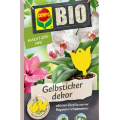 COMPO Bio-Gelbsticker, Dekor, 10 Stück