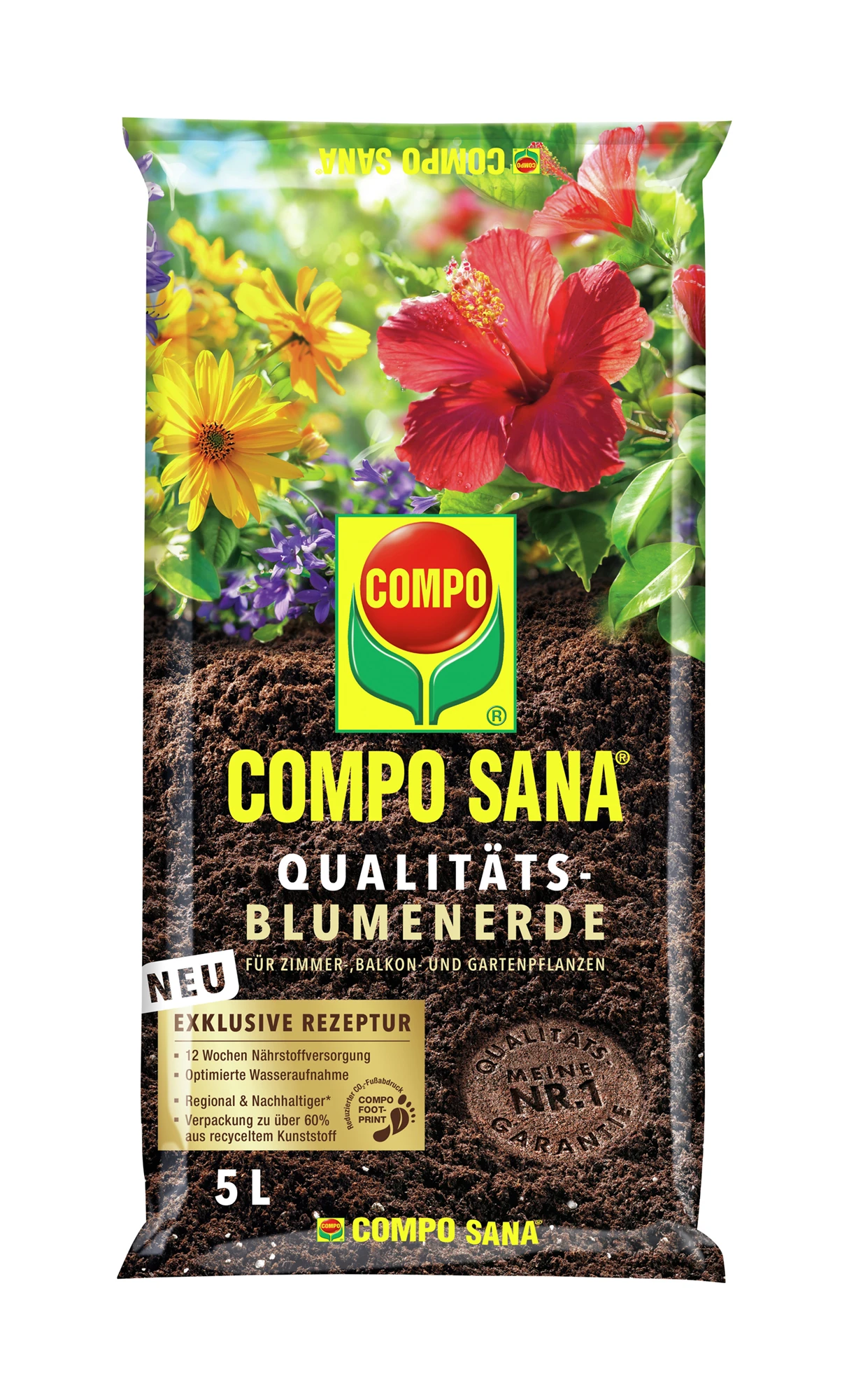 Qualitäts-Blumenerde (5 L) | Erden Von COMPO 3 Qualitäts-Blumenerde (5 L) | Erden Von COMPO