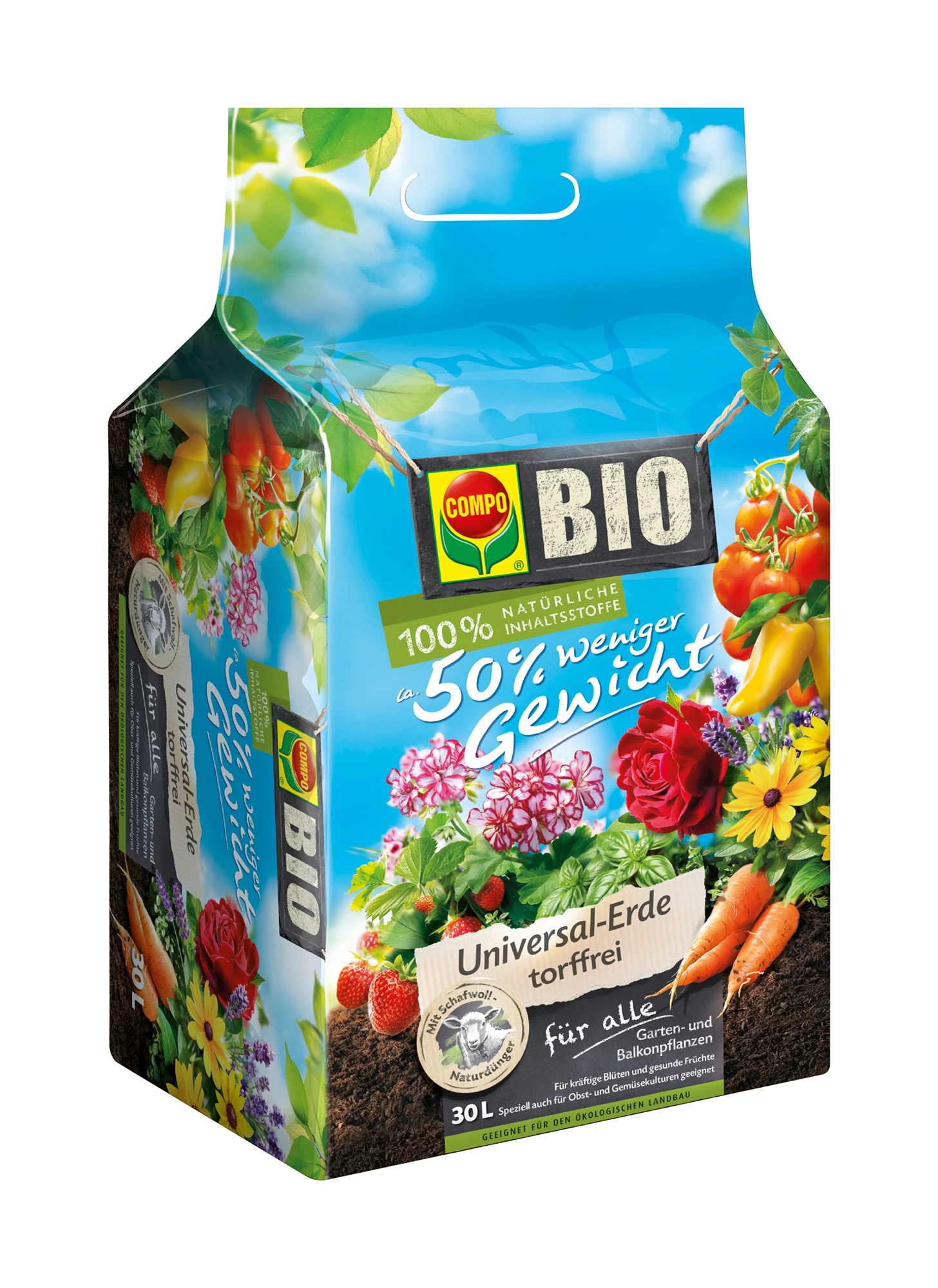 Universal-Erde Mit Schafwolle (30 L) | BIO Erden Von COMPO 3 Universal-Erde Mit Schafwolle (30 L) | BIO Erden Von COMPO