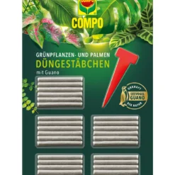 Grünpflanzen- Und Palmen Düngestäbchen Mit Guano (30 Stück) | Dünger Von COMPO