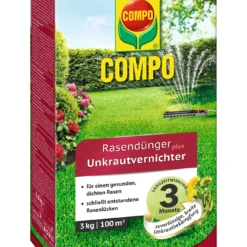 Rasendünger Plus Unkrautvernichter (3 Kg) | Dünger Von COMPO