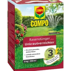 Rasendünger Plus Unkrautvernichter (6 Kg) | Dünger Von COMPO