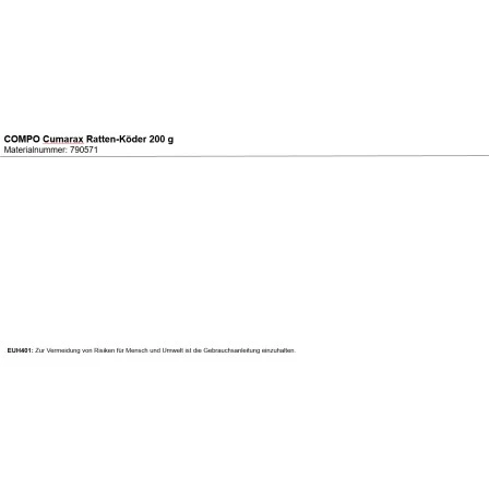 Compo Cumarax Ratten-Köder 200 G 4 Compo Cumarax Ratten-Köder 200 G – Bild 2