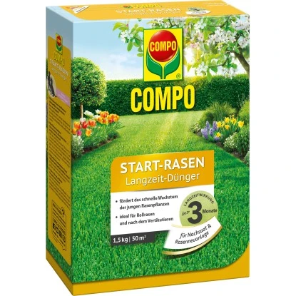 Compo Start-Rasen Langzeit-Dünger 1,5 Kg 3 Compo Start-Rasen Langzeit-Dünger 1,5 Kg