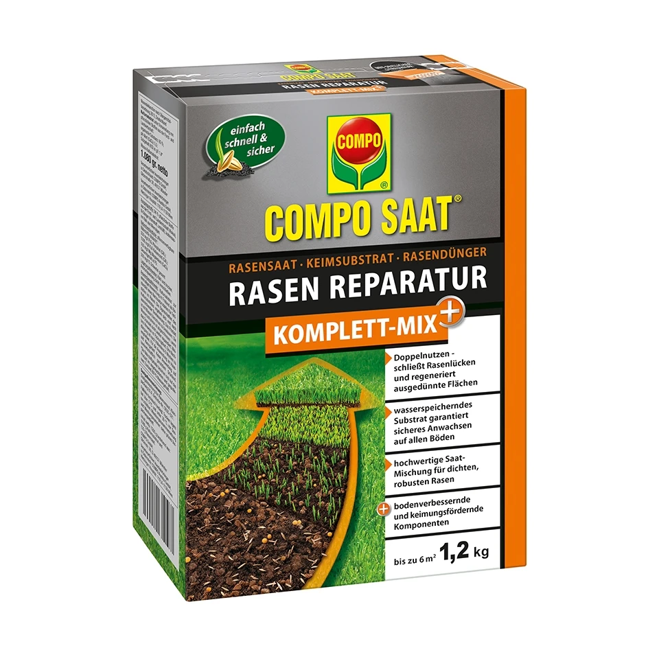 COMPO SAAT Rasen Reparatur Komplett-Mix+ 3 COMPO SAAT Rasen Reparatur Komplett-Mix+