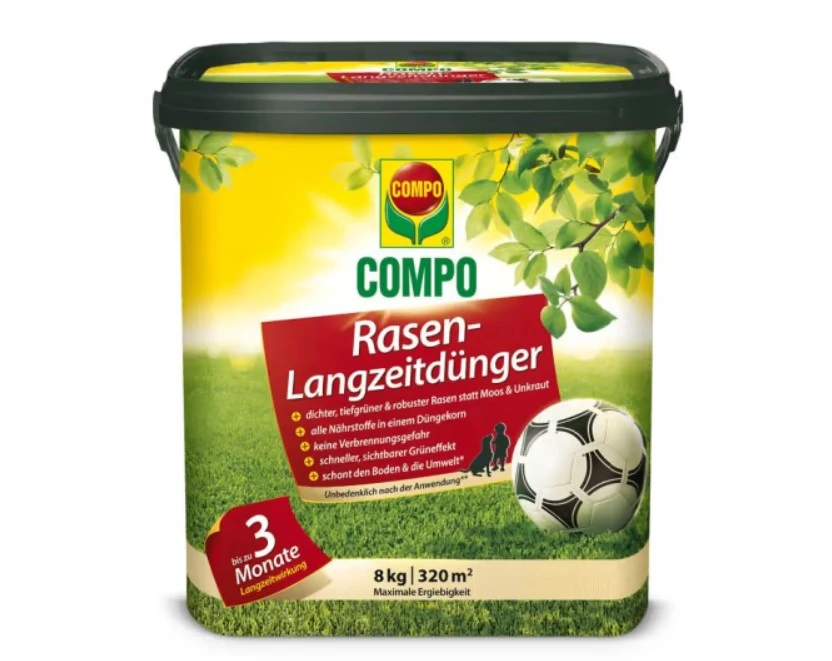 COMPO Rasen-Langzeitdünger 8 Kg Für 320 M² 3 COMPO Rasen-Langzeitdünger 8 Kg Für 320 M²