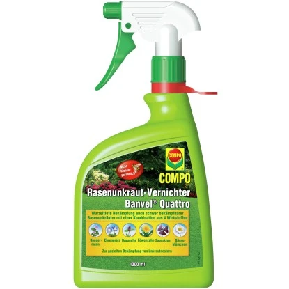 Compo Rasenunkraut-Vernichter Banvel Quattro AF 1000 Ml 3 Compo Rasenunkraut-Vernichter Banvel Quattro AF 1000 Ml